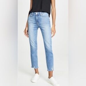 Paige | Cindy raw distressed hems ankle denim jeans Women’s size 28 wrennin